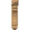 Ekena Millwork Olympic Arts and Crafts Rough Sawn Bracket w/ Offset Brace, Western Red Cedar, 8"W x 26"D x 38"H BKT0806X26X38OLY03RWR - alternate 4